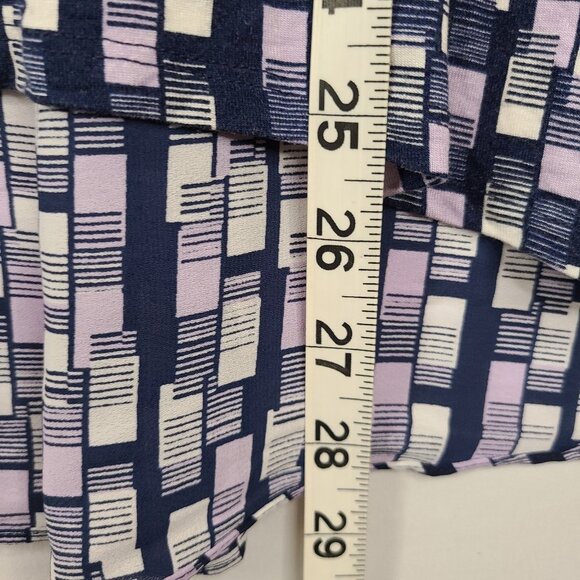 ALFANI Navy Blue and Lavender Tunic Hi/Low Top P/M - Picture 4 of 5